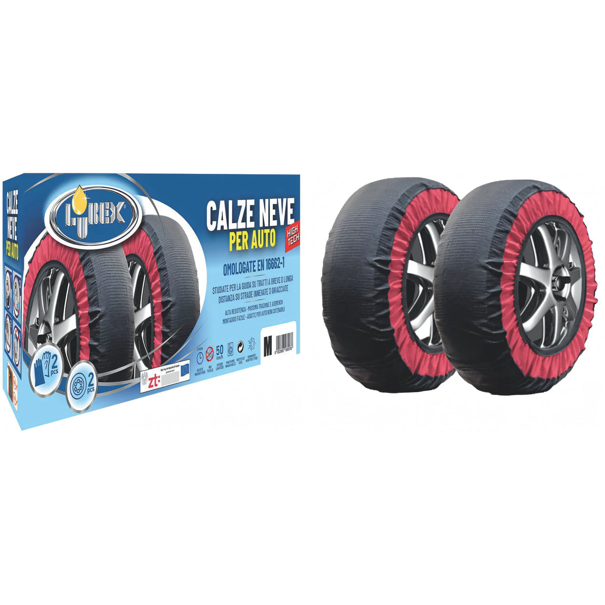 Calze da neve Lubex omologate per auto