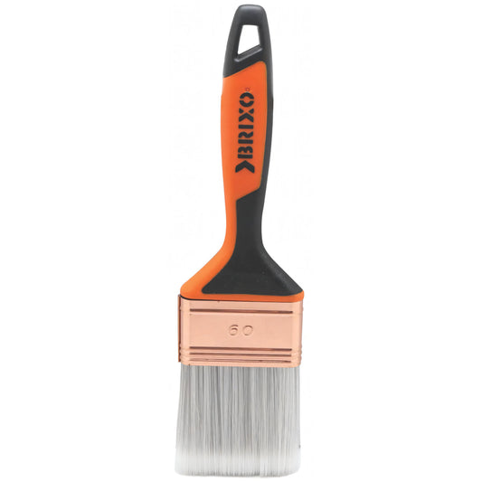 Pennellessa Brixo Triplex Plus con setola sintetica grigia e ghiera ramata