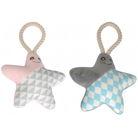 Gioco stella in tessuto per cani Camon, 24x18 cm con squeaker