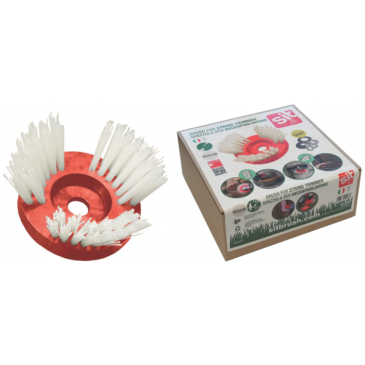 Spazzola conica in nylon per decespugliatore, Ø 17 cm