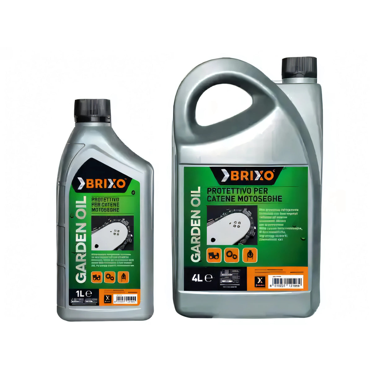 Olio protettivo Brixo per catena motosega, tanica da 1 litro