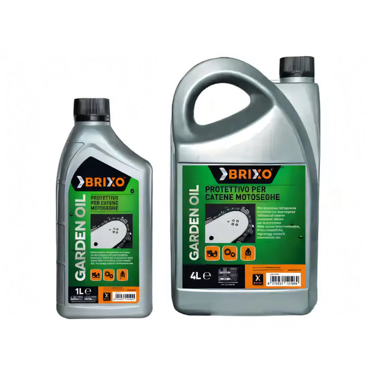 Olio protettivo Brixo per catena motosega, tanica da 1 litro