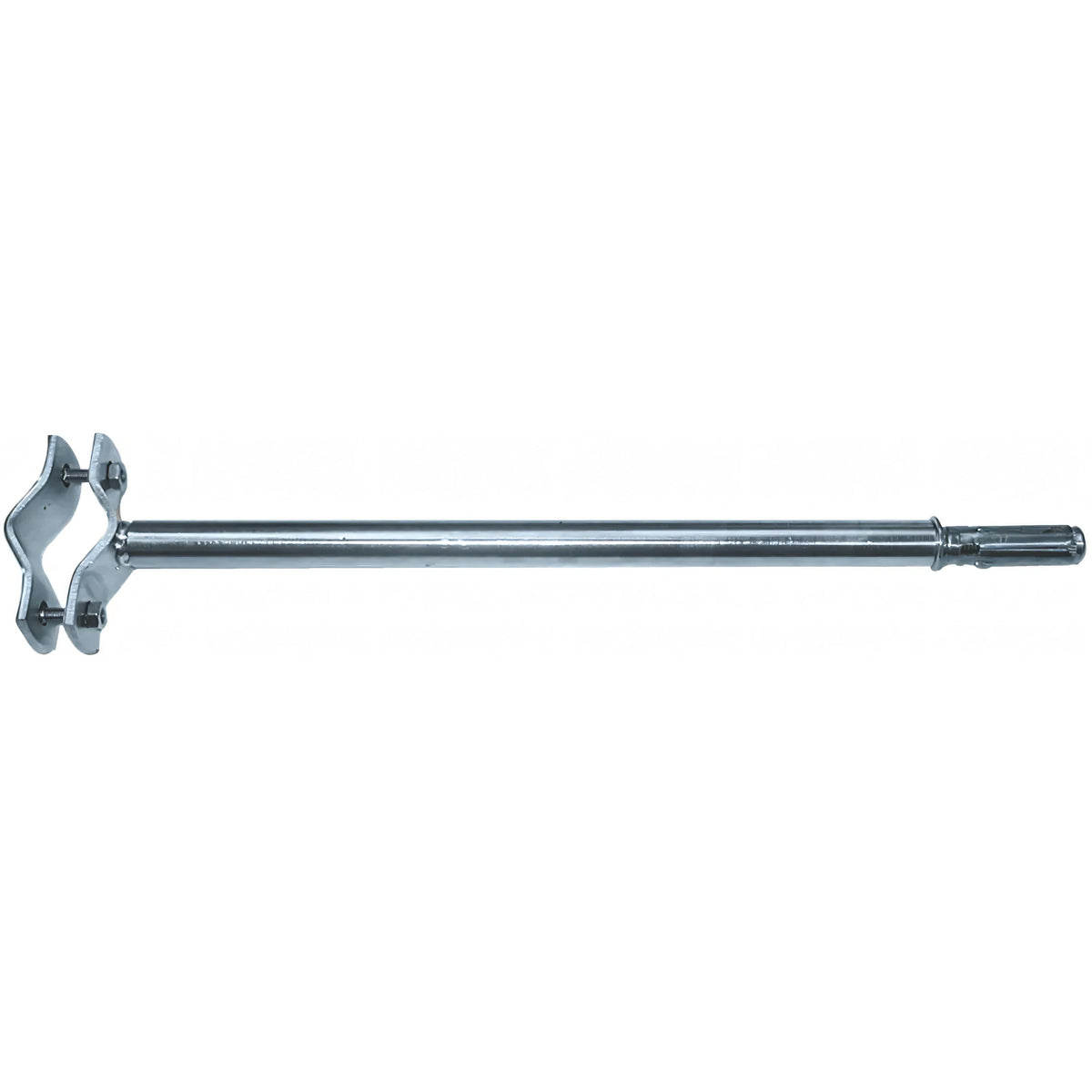 Zanca per antenna Minutex in zama zincata bianca, con tassello M10x55, 25 cm