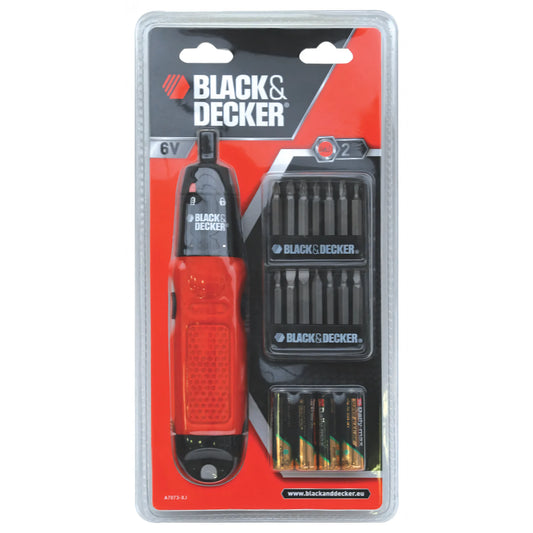 Svitavvita a pile Black+Decker A7073 con inserti e batterie in dotazione