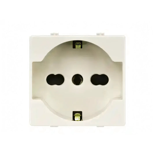Presa Schuko Scame modulo serie Magic per placca da incasso, 2P+T 10/16A