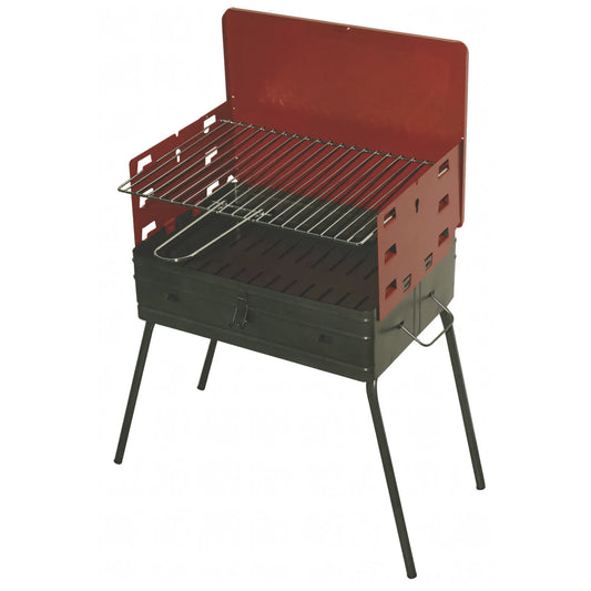 Barbecue a carbone pieghevole El Gaucho Picnic Gita 40, con coperchio