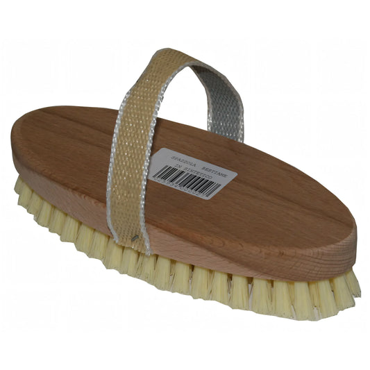 Bruscone in PVC con base in legno e laccio per l'impugnatura