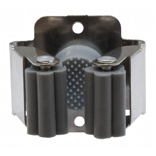 Gancio portascope adesivo a un posto, acciaio inox e PVC