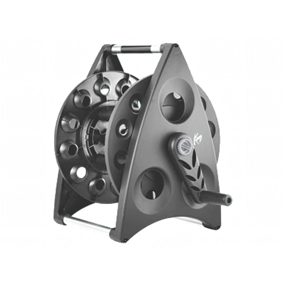 Avvolgitubo a parete Claber Kiros 8921 con staffe, per tubo 1/2" fino a 40 m