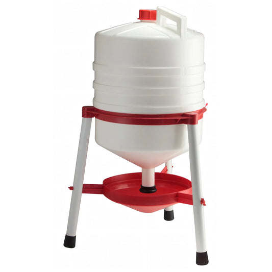 Abbeveratoio a livello costante in plastica da 30 litri per polli, Ø 48 cm