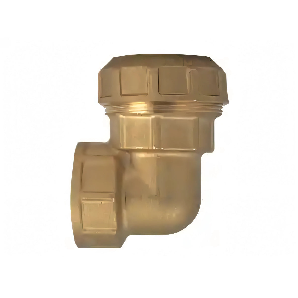 Gomito a L femmina Itap in ottone per tubi in polietilene, 1 pollice x 32 mm
