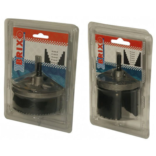 Set di seghe a tazza Brixo per trapano, 7 lame Ø 26-63 mm
