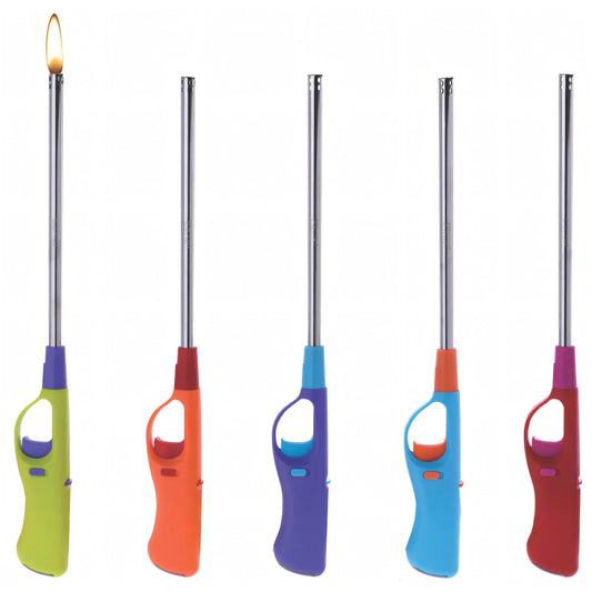 Accendigas piezoelettrico ricaricabile con canna lunga 35 cm per barbecue