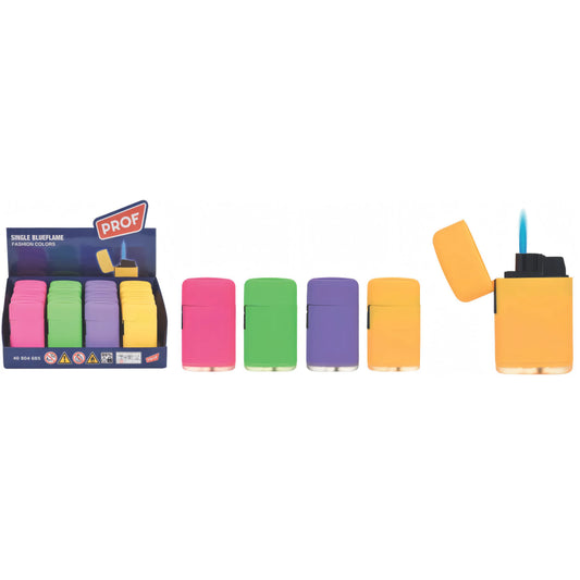 Accendino ricaricabile jetflame antivento Rubber Touch