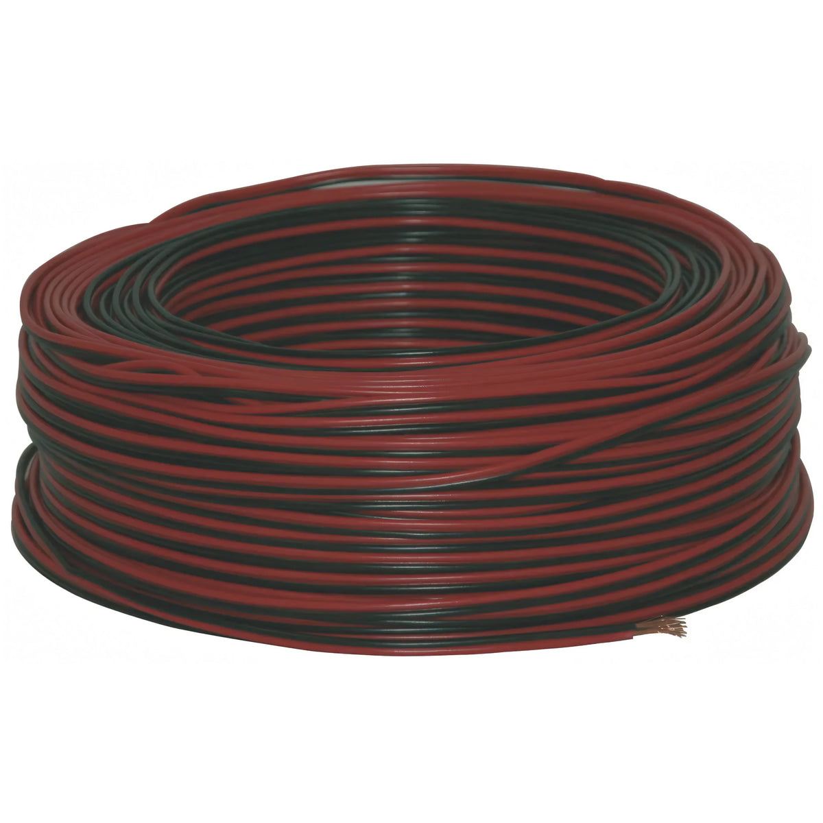 Cavo piattina Hi-Fi rosso e nero per collegamento casse acustiche, sezione 2x1 mm²