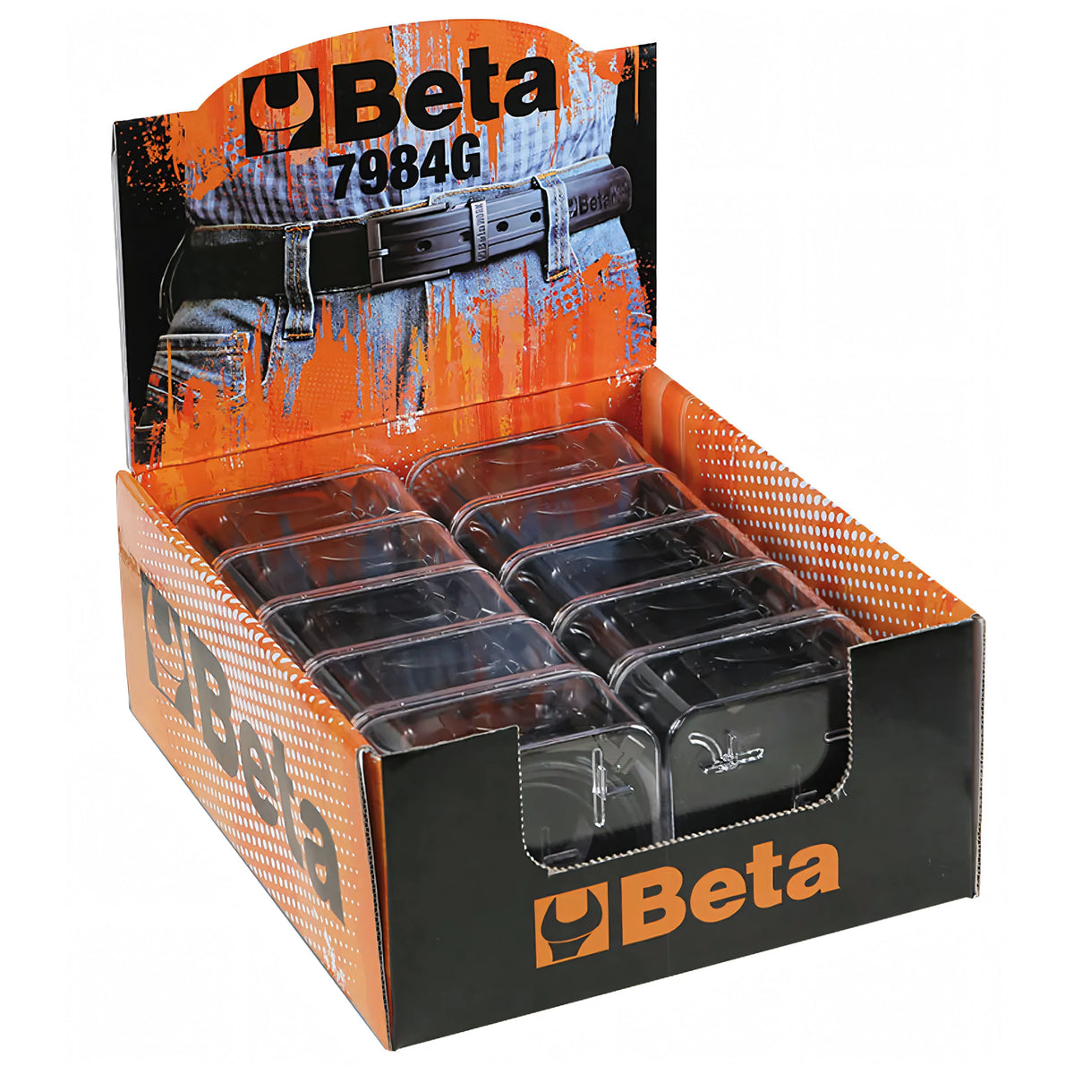 Cintura da lavoro Beta 7984G in TPE nero con fibbia metallica