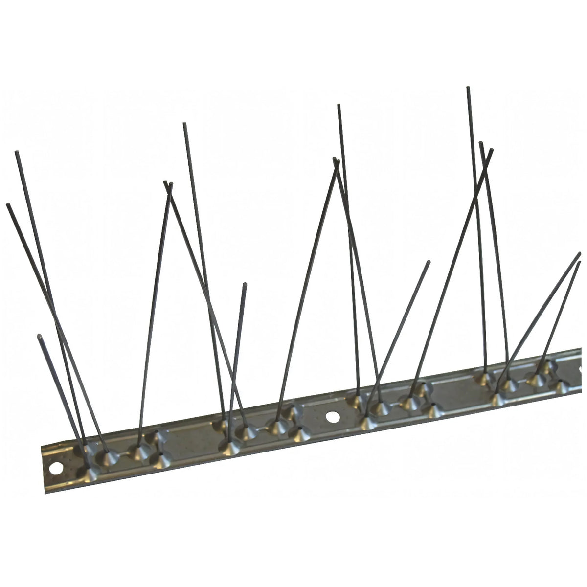 Dissuasore inox flessibile per uccelli, 80 spilli, supporto 100 cm