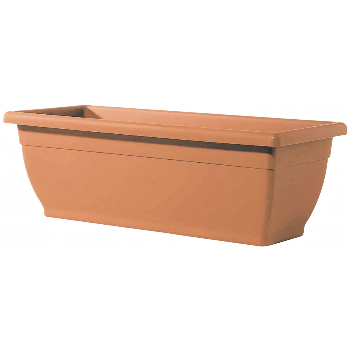 Vaso cassetta Telcom Venere in plastica colore terracotta, 40 cm