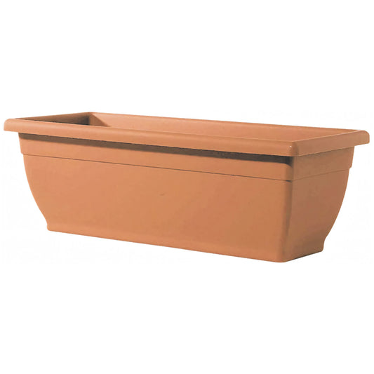 Vaso cassetta Telcom Venere in plastica colore terracotta, 40 cm