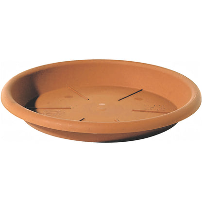 Sottovaso tondo in plastica terracotta, Ø 32 cm