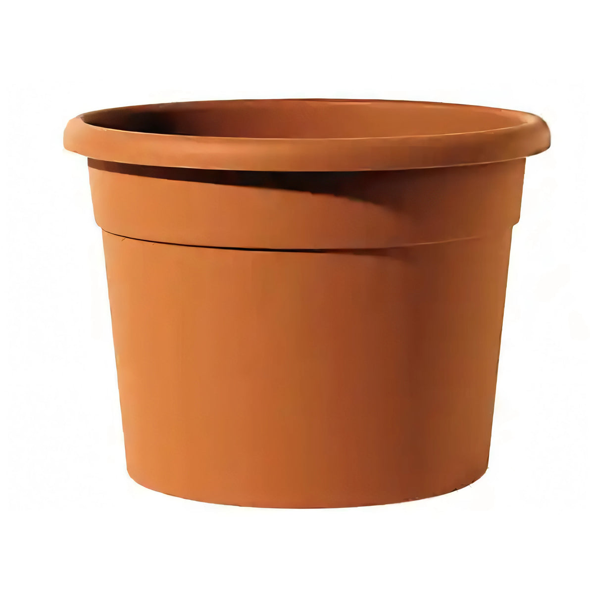 Vaso Telcom cilindrico Diana in plastica colore terracotta, Ø 15 cm