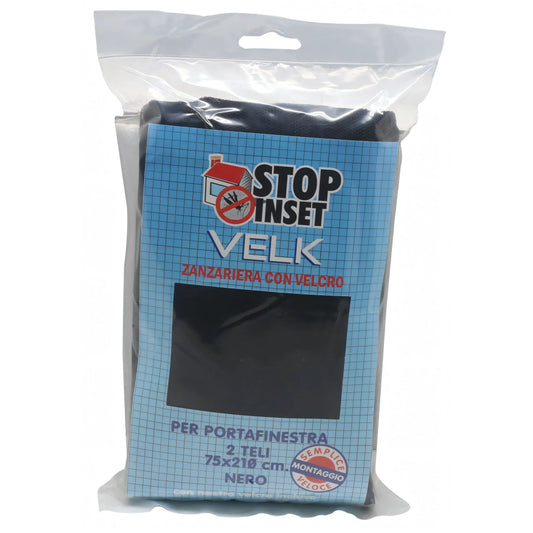 Zanzariera Stop Inset Velk con velcro, nero, 130x150 cm