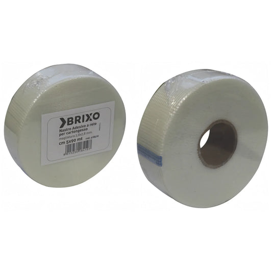 Nastro adesivo a rete in fibra di vetro per cartongesso, rotolo 48 mm x 90 metri