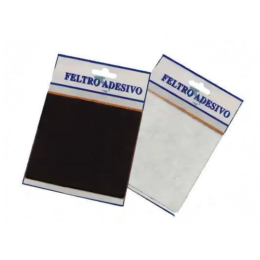Feltrini autoadesivi quadri marroni, 100x100 mm