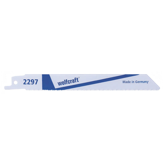 Lame per seghe a gattuccio Wolfcraft 2297000 bimateriale, confezione da 2, 130 mm