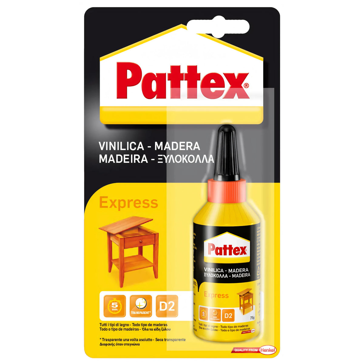 Colla vinilica Pattex Vinil Express Henkel, blister 75 g