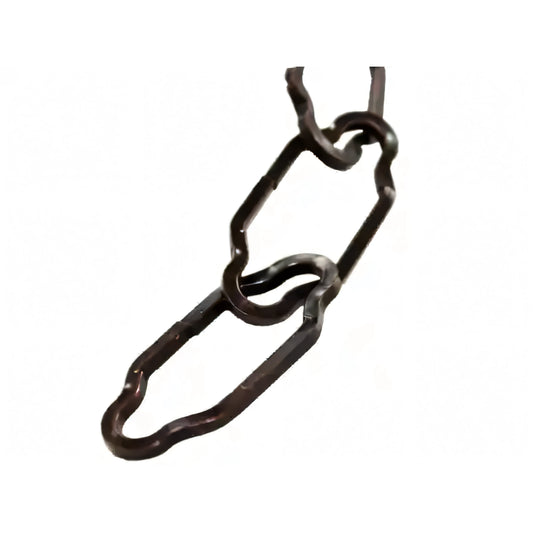 Catena sagomata per lampadari Minutex, bronzata, sezione quadra