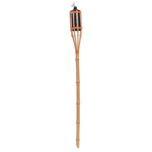 Torcia da giardino in bambù da terra, altezza 100 cm