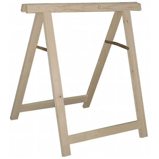 Cavalletto in legno di abete, altezza e larghezza 75 cm