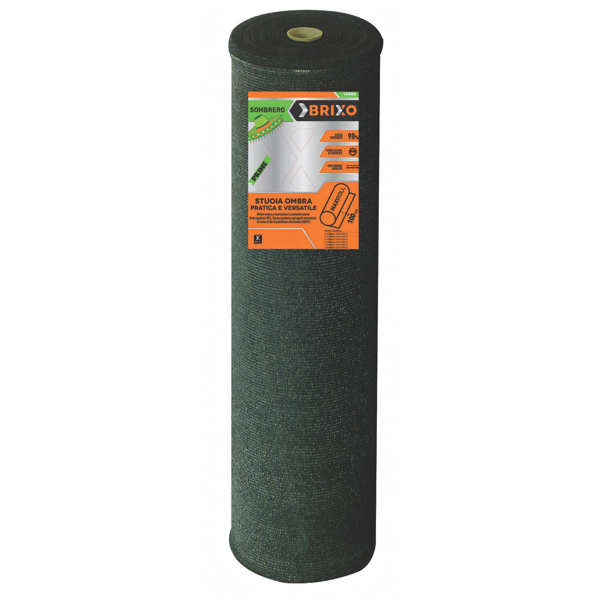 Rete frangisole Brixo Sombrero verde scuro, altezza 200 cm, venduta al metro