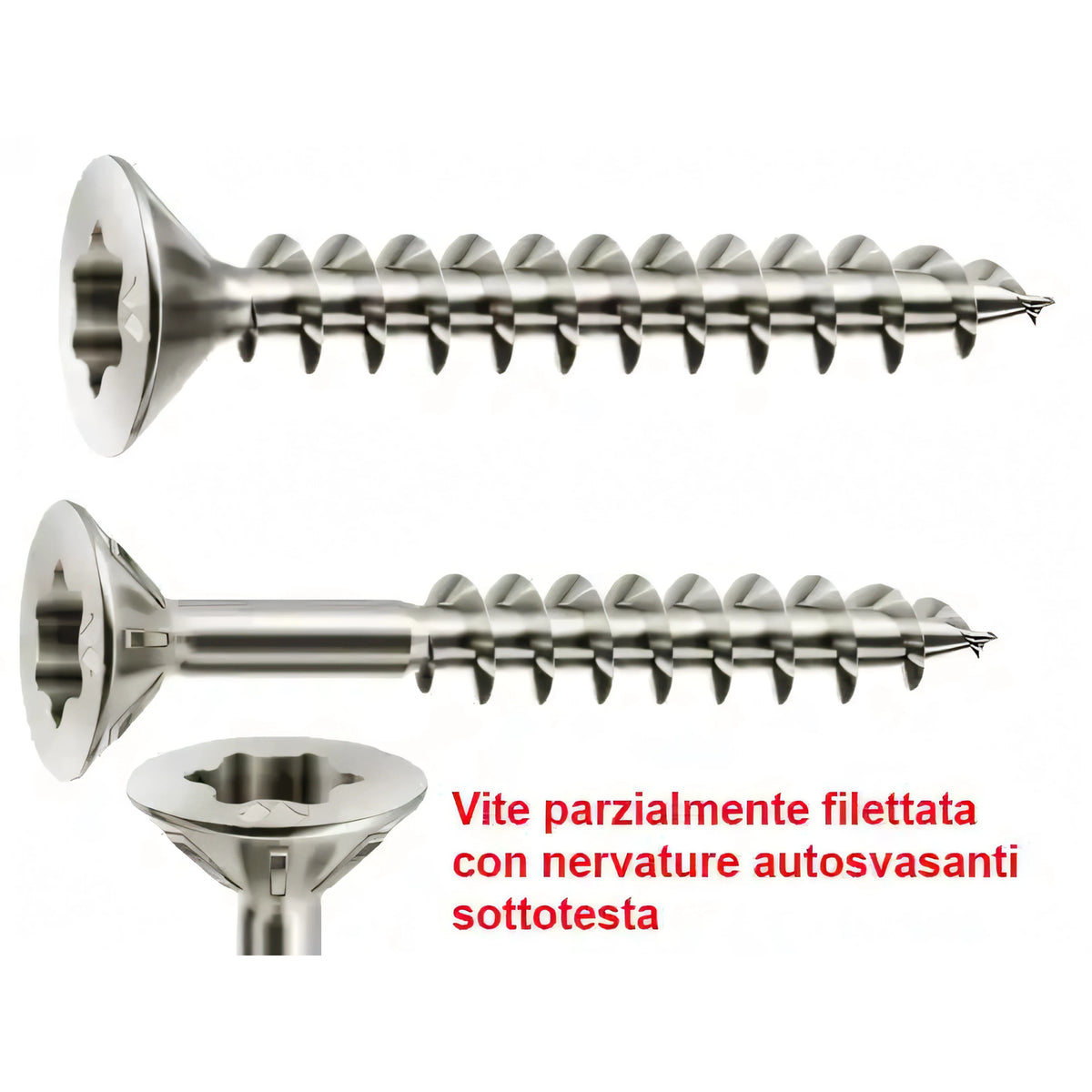 Vite per legno Mustad Panel-Vit TSP Torx Chromiting, 4x30 mm