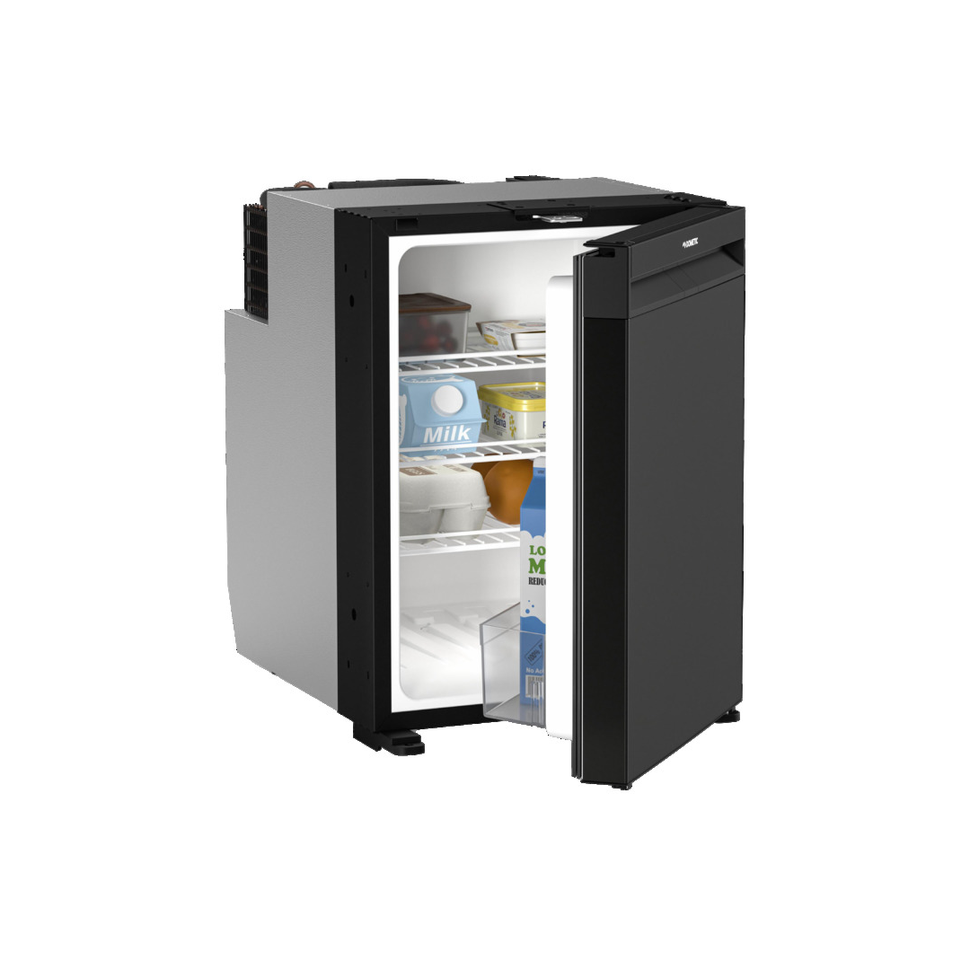 Frigorifero Dometic NRX serie nero scuro con compressore 3 modalità per barca e camper.