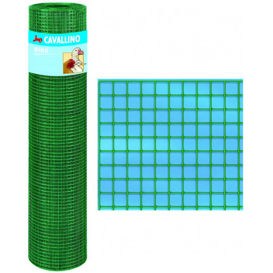 Rete cavallino Bird Plastic plastificata verde a rotolo