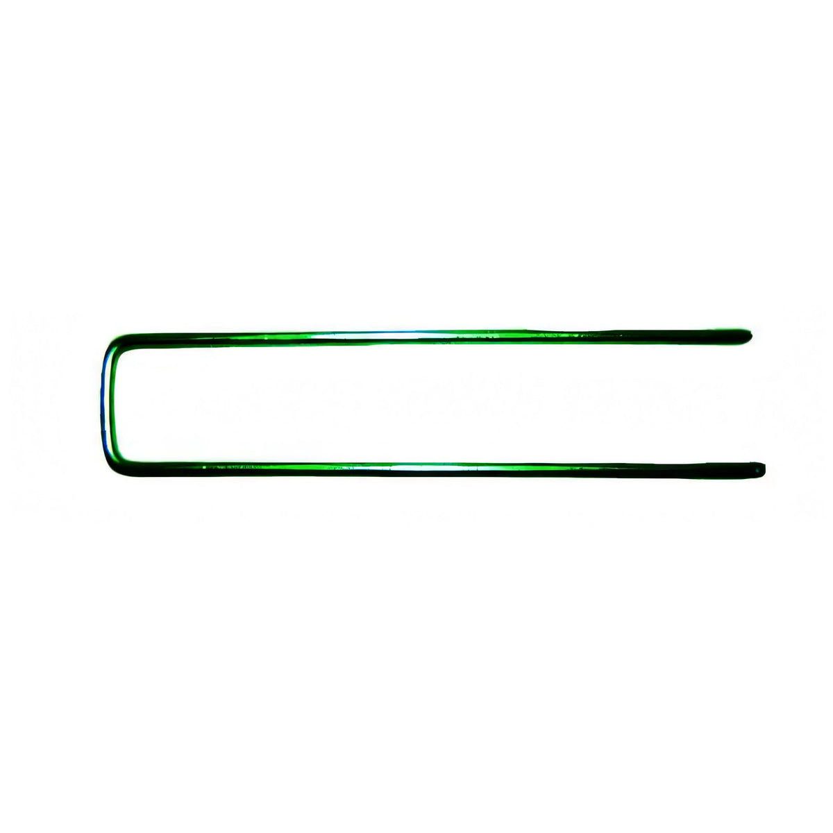 Picchetto a U verniciato verde per teli di pacciamatura, 180x40 mm
