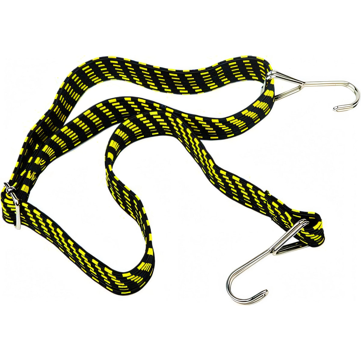 Cinghia elastica piatta Vigor regolabile con ganci in acciaio, 3x100 cm
