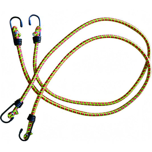 Set 2 corde elastiche Vigor con ganci in acciaio, 1000 mm