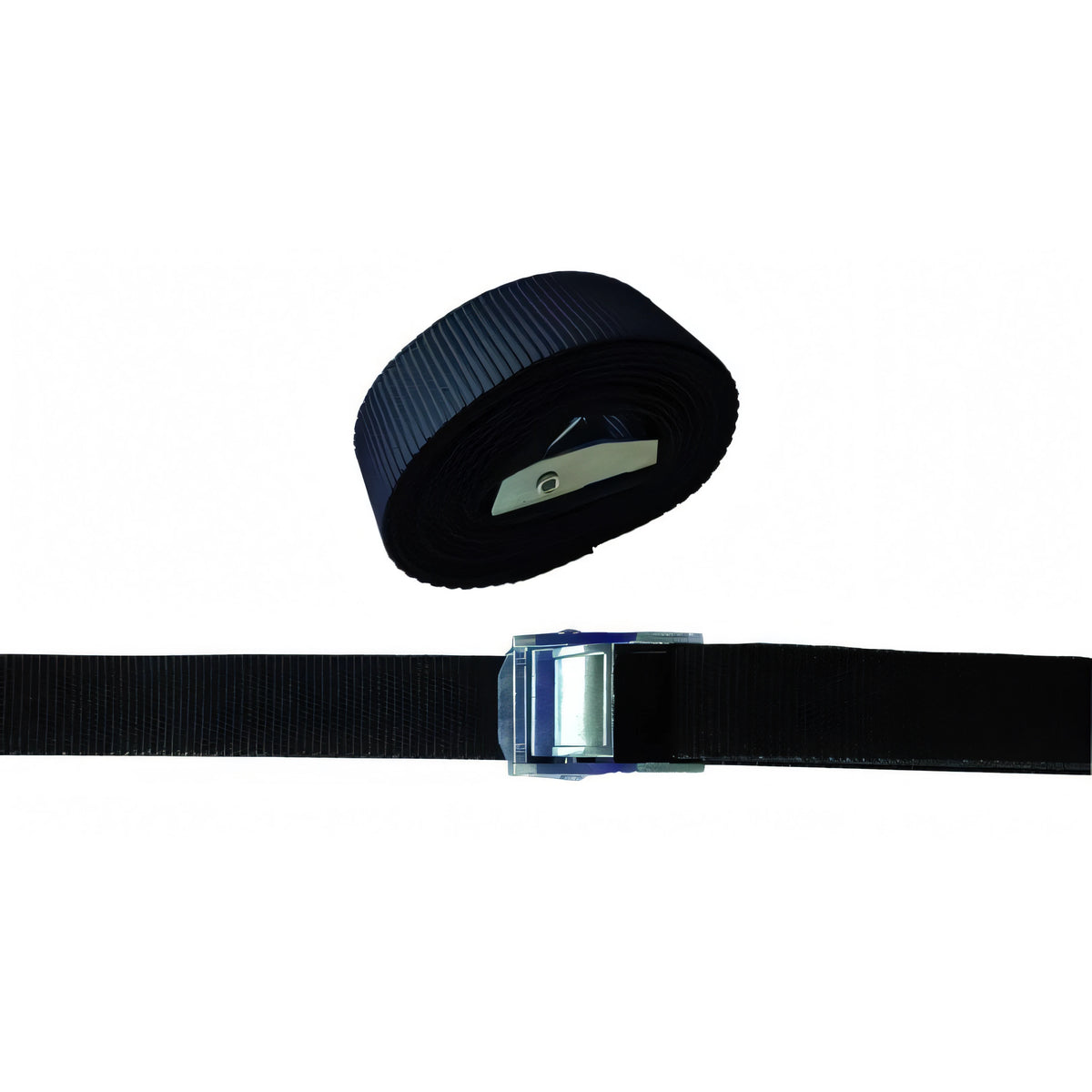 Cinghia semplice Vigor nero con morsetto, 25 mm x 5 m