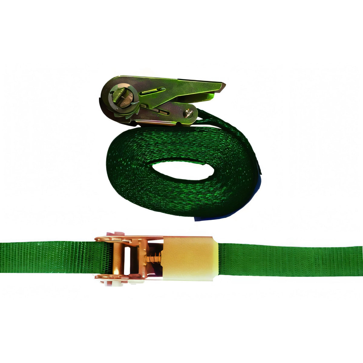 Cinghia semplice Vigor verde con cricchetto, 25 mm x 5 m