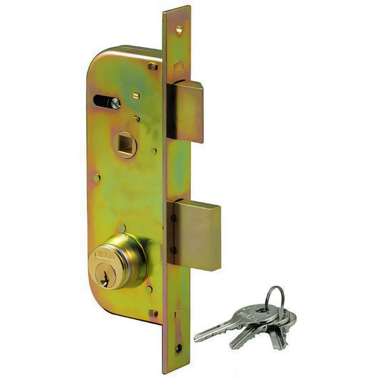 Serratura Welka da impennata, ferro verniciato, cilindro fisso, entrata 30 mm