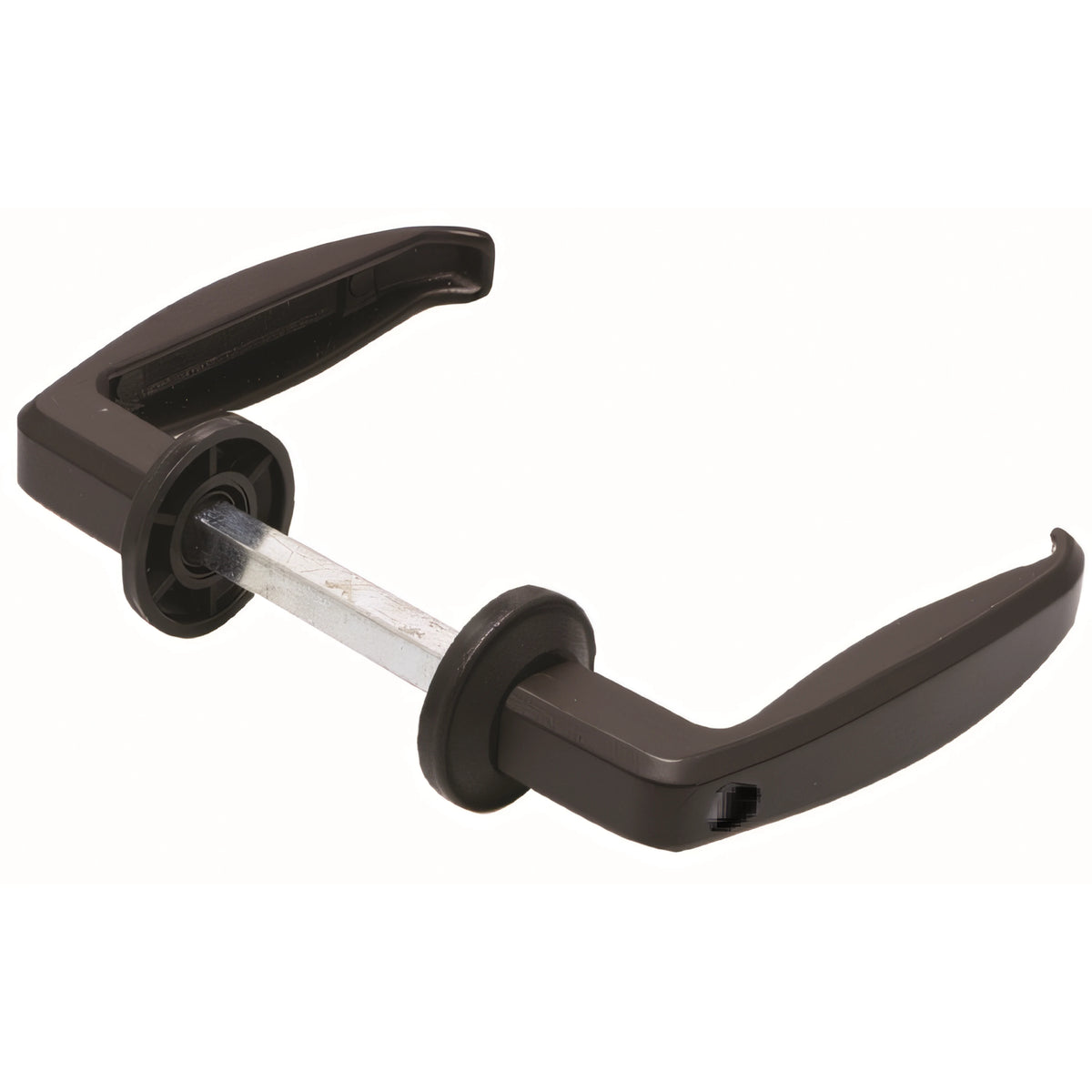 Maniglia tipo Lara nera con rosette, 8x60-70 mm