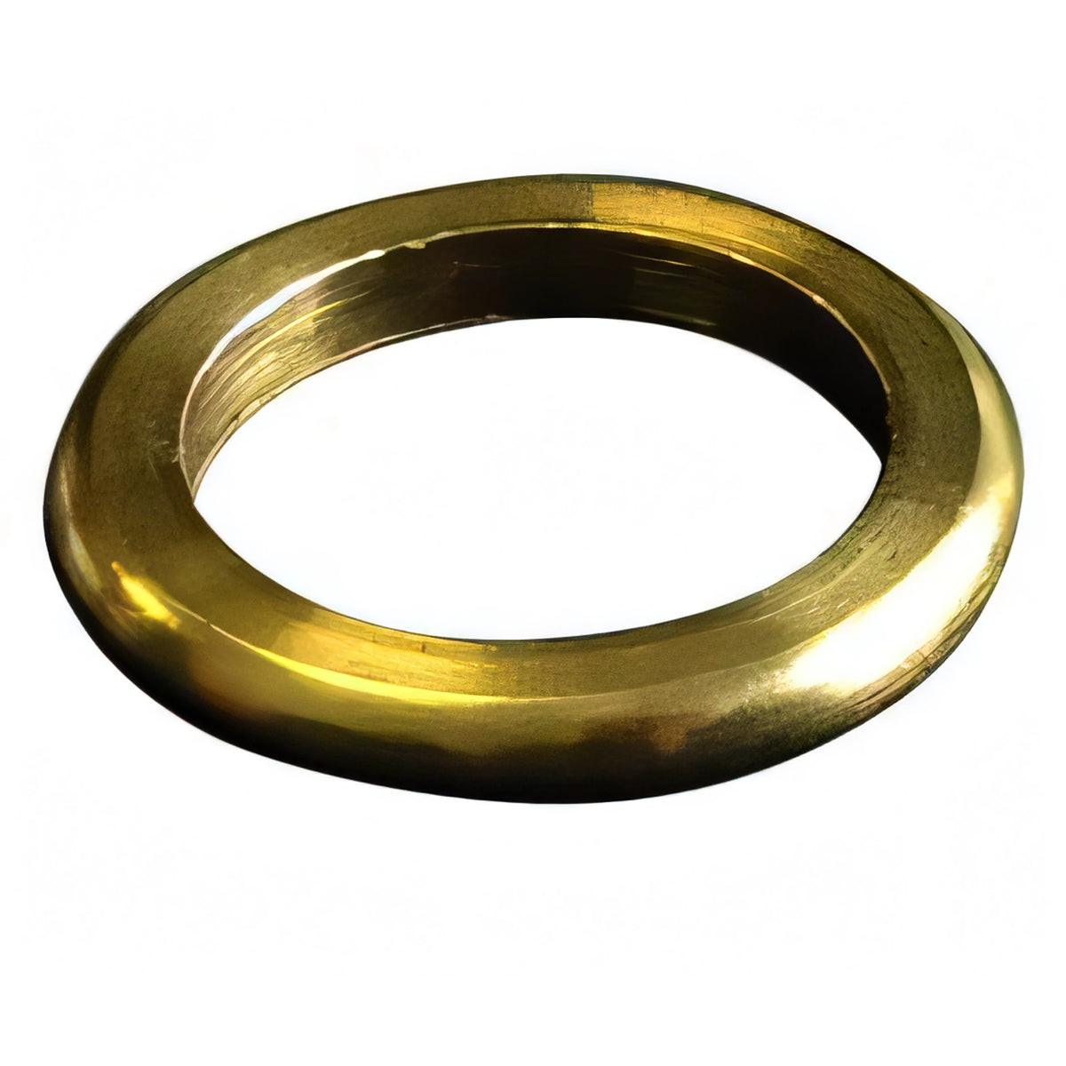 Rondella alzaporta in ottone tornita, diametro 10 mm