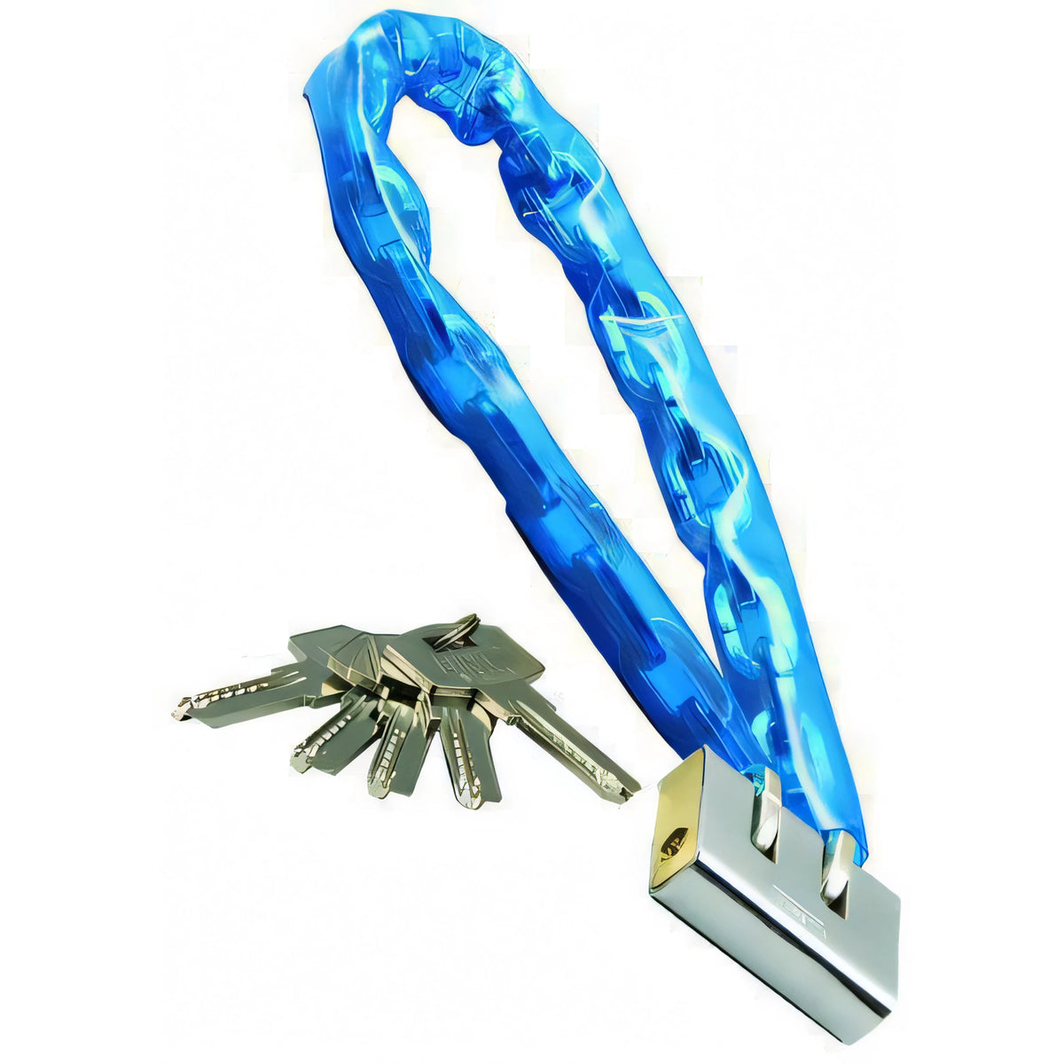 Catena antifurto Vigor 8x8 mm con lucchetto euro, 900 mm