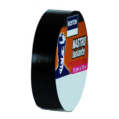 Nastro isolante Boston nero, rotolo 25 mm x 25 m, antifiamma