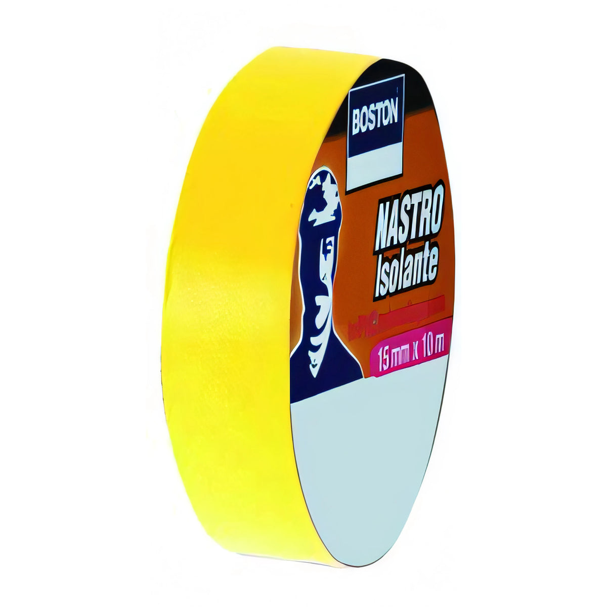 Nastro isolante Boston giallo, rotolo 15 mm x 10 m, antifiamma
