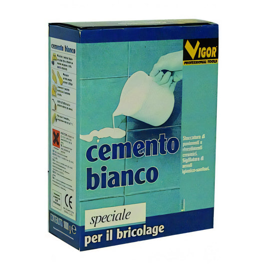 Cemento bianco Vigor in scatola da 1 kg