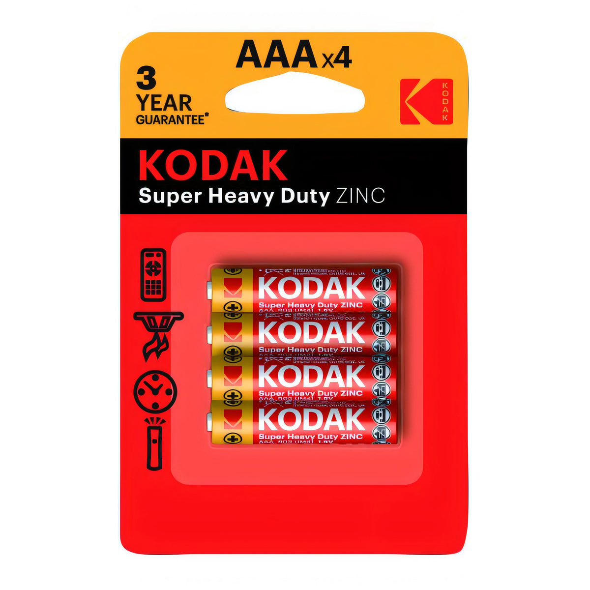 Pile Kodak zinco extra heavy duty ministilo AAA, confezione da 12